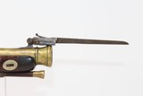 RYAN Irish Flintlock BLUNDERBUSS Pistol w BAYONET - 6 of 14