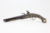 GORGEOUS, Mediterranean Antique FLINTLOCK Belt Pistol - 12 of 16