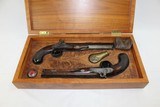 MATCHED PAIR of Antique DUELING Pistols by NOCK - 1 of 25