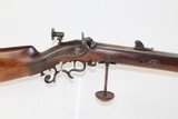 SWISS Antique MÜLLER Schuetzen Rifle w Palm Rest - 1 of 16