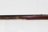 Antique Heavy Barreled Half Stock Percussion Rifle - 14 of 15