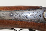 Antique LONDON Back Action Percussion SHOTGUN - 7 of 17