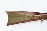 GORGEOUS Antique PENNSYLVANIA Half Stock Long Rifle - 3 of 23