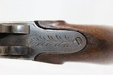 Antique ENGRAVED Belgian OVER/UNDER Boxlock Pistol Liege Proofed With Folding Triggers - 6 of 14