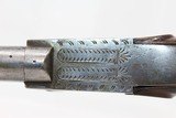 Antique ENGRAVED Belgian OVER/UNDER Boxlock Pistol Liege Proofed With Folding Triggers - 8 of 14