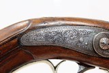 ORNATE & ENGRAVED Antique EUROPEAN Belt PistolCirca 1850 Handsome Self-Defense Pistol - 11 of 15
