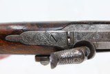ORNATE & ENGRAVED Antique EUROPEAN Belt PistolCirca 1850 Handsome Self-Defense Pistol - 6 of 15