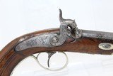 ORNATE & ENGRAVED Antique EUROPEAN Belt PistolCirca 1850 Handsome Self-Defense Pistol - 3 of 15