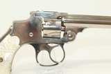 Nickel & Pearl SMITH & WESSON “Lemon Squeezer” Rev PEARL HANDLED Safety Hammerless Revolver - 16 of 17
