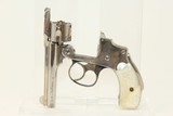Nickel & Pearl SMITH & WESSON “Lemon Squeezer” Rev PEARL HANDLED Safety Hammerless Revolver - 13 of 17