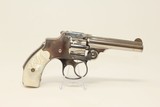 Nickel & Pearl SMITH & WESSON “Lemon Squeezer” Rev PEARL HANDLED Safety Hammerless Revolver - 14 of 17