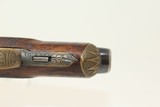 Antique ENGRAVED WILLIAMSON Single Shot DERINGER Engraved Rimfire/Percussion Combination Pistol - 8 of 16