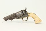 Antique COLT 1848 BABY DRAGOON “Pocket” Revolver Scarce Revolver Made 1848 w ANTIQUE IVORY GRIPS! - 1 of 16
