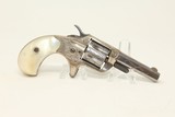 ENGRAVED Etched Panel COLT “NEW LINE” .22 Revolver Antique NICKEL-PLATED Single Action w PEARL GRIPS! - 13 of 16