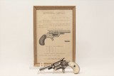 ENGRAVED Etched Panel COLT “NEW LINE” .22 Revolver Antique NICKEL-PLATED Single Action w PEARL GRIPS! - 1 of 16