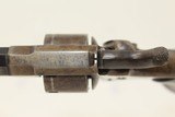 FINE Antique FOREHAND & WADSWORTH Side Hammer REV HOLSTERED 1870s 7-Shot .22 Rimfire Pocket Revolver - 8 of 18