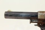 FINE Antique FOREHAND & WADSWORTH Side Hammer REV HOLSTERED 1870s 7-Shot .22 Rimfire Pocket Revolver - 6 of 18