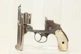 Antique NICKEL & PEARL S&W Grip Safety REVOLVER
3rd Model Lemon Squeezer w Beautiful PEARL GRIPS! - 13 of 17