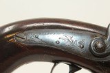 1850s LIVERPOOL Antique WILSON DERINGER PISTOL BIG BORE .54 Caliber British Self Defense Pistol! - 5 of 17