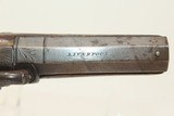 1850s LIVERPOOL Antique WILSON DERINGER PISTOL BIG BORE .54 Caliber British Self Defense Pistol! - 6 of 17