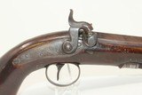 1850s LIVERPOOL Antique WILSON DERINGER PISTOL BIG BORE .54 Caliber British Self Defense Pistol! - 3 of 17