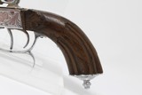 Engraved Belgian DOUBLE BARREL SxS .380 PistolLate 19th early 20th Century Self-Defense Pistol - 2 of 14