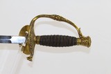 CIVIL WAR Antique Model 1860 Foot OFFICER’S Sword Intricately Cast Impressively Light Short Sword - 11 of 15