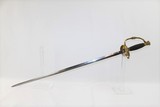 CIVIL WAR Antique Model 1860 Foot OFFICER’S Sword Intricately Cast Impressively Light Short Sword - 10 of 15
