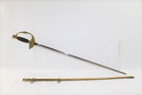 CIVIL WAR Antique Model 1860 Foot OFFICER’S Sword Intricately Cast Impressively Light Short Sword - 1 of 15