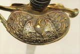 CIVIL WAR Antique Model 1860 Foot OFFICER’S Sword Intricately Cast Impressively Light Short Sword - 8 of 15