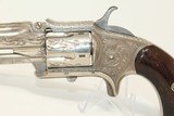 NICELY Engraved 1870s DERINGER 32 Rimfire Revolver - 3 of 17