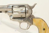 1891 Antique COLT PEACEMAKER SAA .45 Revolver With Nickel & Ivory Finish! - 3 of 17