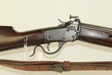 WINCHESTER Model 1885 Low Wall WINDER Musket-Rifle Scarce w/ US Ordnance Flaming Bomb & Leather Sling - 4 of 25