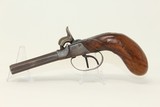 Antique 1850s EUROPEAN SxS DOUBLE BARREL Pistol GERMAN Proofed Double Barrel Self Defense Pistol - 2 of 16