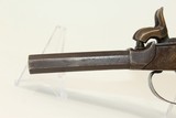 Antique 1850s EUROPEAN SxS DOUBLE BARREL Pistol GERMAN Proofed Double Barrel Self Defense Pistol - 5 of 16