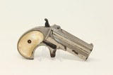 ICONIC REMINGTON Double Deringer .41 RF C&R Pistol Over/Under .41 Caliber Hideout Pistol with PEARL GRIPS! - 9 of 11