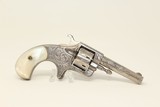 Antique Hopkins & Allen BLUE JACKET No. 1 Revolver Nicely ENGRAVED with PEARL GRIPS! - 12 of 15