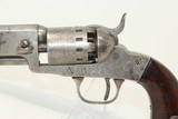 Cased ENGRAVED Antique MANHATTAN Pocket Revolver
With Great Stagecoach Robbery Cylinder Scene! - 4 of 17