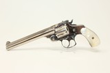 Nickel & PEARL SMITH & WESSON .38 S&W Revolver C&R
Circa 1902 .38 S&W Double Action with PEARL GRIPS! - 1 of 17