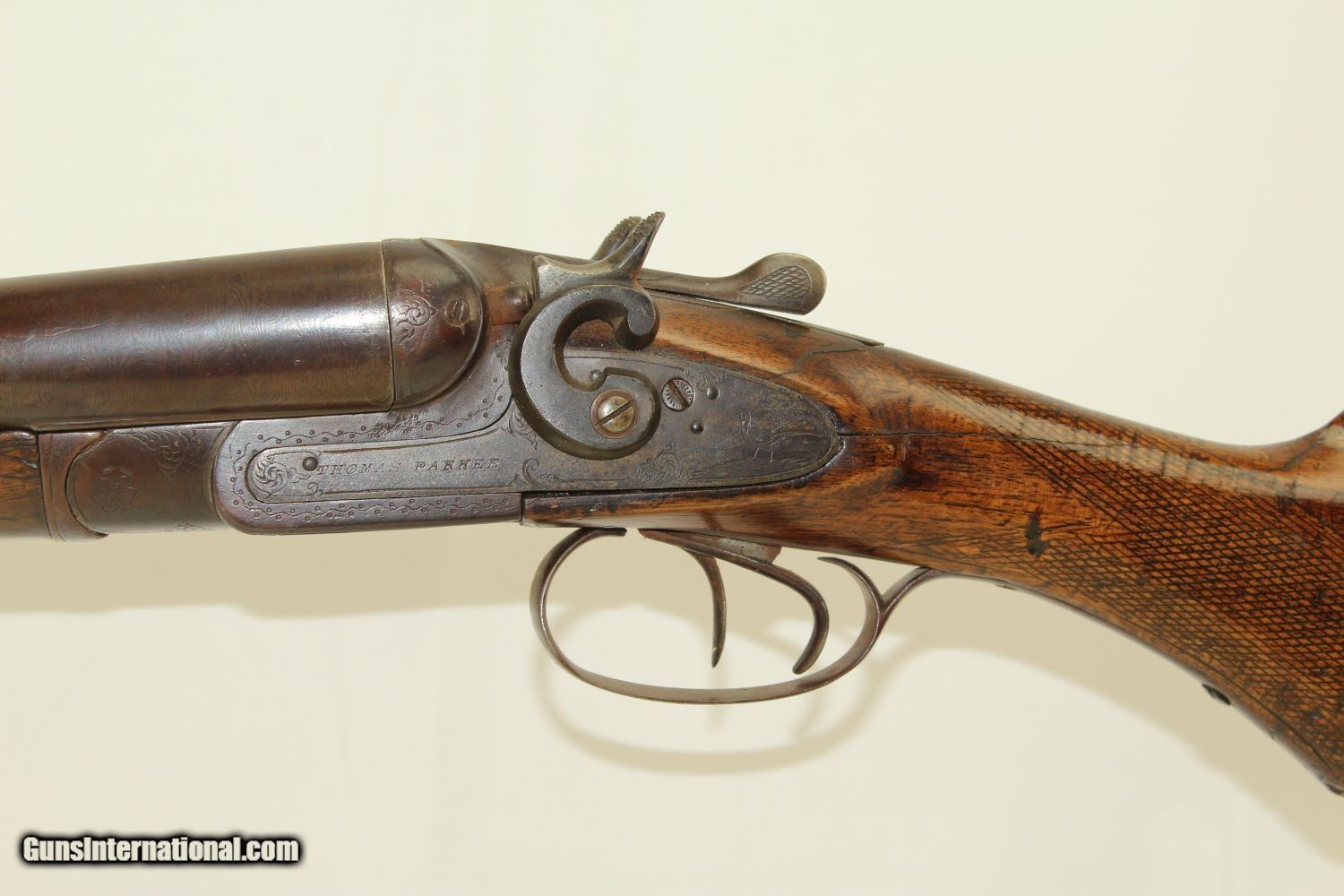 Engraved T Parker Double Barrel Hammer Shotgun Imported Curio And Relic From Belgium To The Us