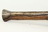 SMALL, ORNATE Antique Flintlock BLUNDERBUSS
Carved & Wire Inlaid Circa the 19th Century - 16 of 16