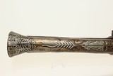 SMALL, ORNATE Antique Flintlock BLUNDERBUSS
Carved & Wire Inlaid Circa the 19th Century - 8 of 16