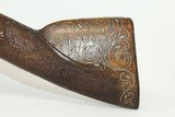 SMALL, ORNATE Antique Flintlock BLUNDERBUSS
Carved & Wire Inlaid Circa the 19th Century - 14 of 16
