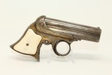 Antique REMINGTON-ELLIOT .32 “PEPPERBOX” Pistol 4-Shot Ring Trigger Deringer Pistol w IVORY Grips! - 9 of 11