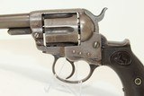 COLT M1877 THUNDERER with HOLSTER Made In 1881 HOLSTERED Sheriff’s Model with ETCHED PANEL Barrel - 6 of 22