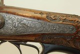 KONRAD BURGER Side x Side Rifle & Shotgun CAPE GUN Beautifully Engraved and Carved 19TH Century Hunting Gun From GERMANY! - 10 of 25