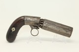 Antique BLUNT & SYMS Type Underhammer Pepperbox
Engraved, Underhammer, Ring Trigger Revolver - 11 of 14