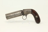 Antique BLUNT & SYMS Type Underhammer Pepperbox
Engraved, Underhammer, Ring Trigger Revolver - 2 of 14