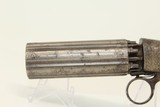 Antique BLUNT & SYMS Type Underhammer Pepperbox
Engraved, Underhammer, Ring Trigger Revolver - 5 of 14