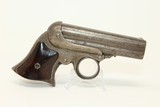 Antique REMINGTON-ELLIOT .32 “PEPPERBOX” Pistol 4-Shot Ring Trigger Deringer Type Pistol with ROSEWOOD GRIPS! - 12 of 14